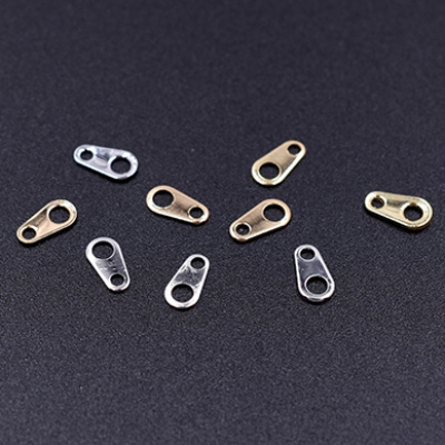 ダルマカン 板ダルマ 板カン コネクターパーツ 留め金具 エンドパーツ 3×6mm【20ヶ】