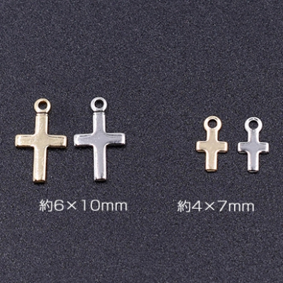 プレスパーツ クロス4 カン付き 4×7mm【20ヶ】