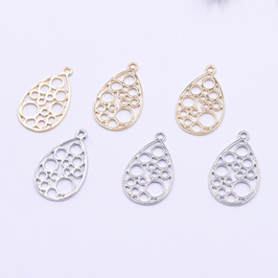 チャームパーツ 透かし雫 1カン 17×29mm【10ヶ】