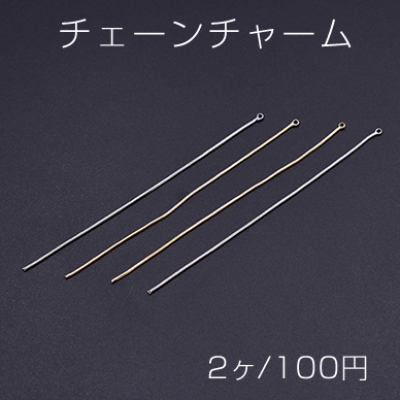 チェーンチャーム No.9 カン付き 10cm【2ヶ】