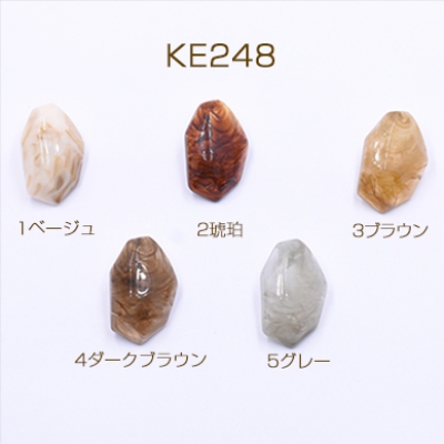 高品質アクリルピアス 不規則カット 22×35mm【4ヶ】