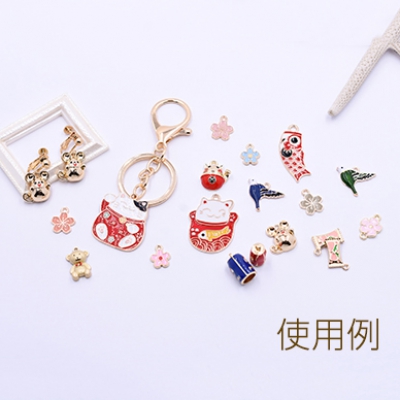 エポチャーム ねずみ 15×16mm ゴールド【4ヶ】