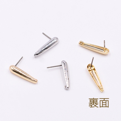 チタンピアス金具 雫 5×20mm カン付き【4ヶ】