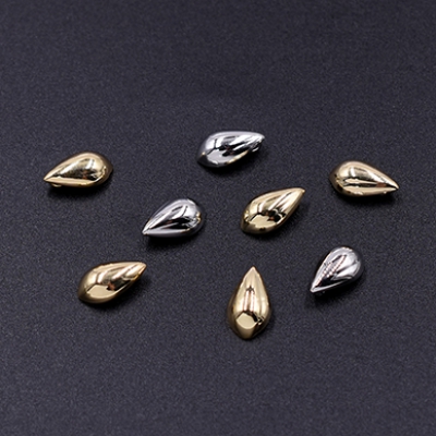 メタルしずくパーツ  裏カン付き 6×10mm（6ヶ）