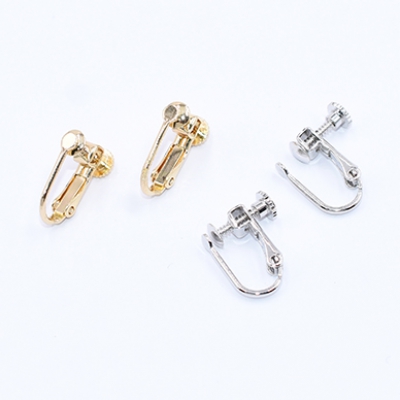 イヤリング金具 大 丸皿 3mm【4ヶ】
