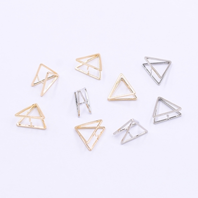 ダブルリングバチカン 三角形 13×13mm【4ヶ】