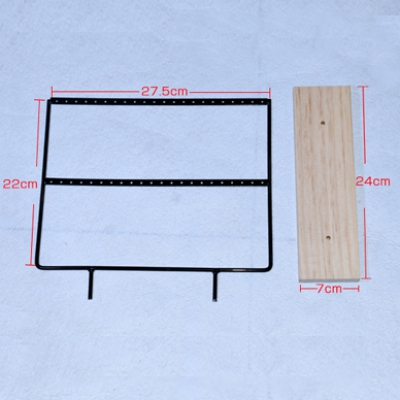 ディスプレイラック イヤリング用 ２列 ブラック【1ヶ】※ネコポス不可
