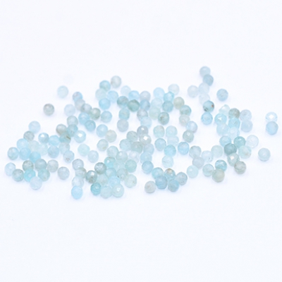 高品質天然石ビーズ アパタイト ラウンドカット 3mm【1連(約110ヶ)】