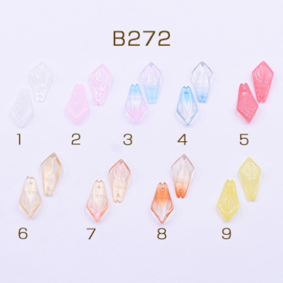 高品質チェコガラスチャーム 花びら 1穴 12×25mm 全18色