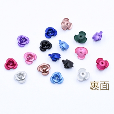 アルミローズ 穴あり 10mm 全9色