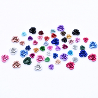 アルミローズ 穴あり 10mm 全9色