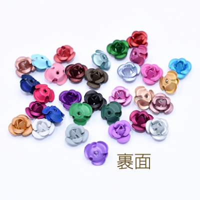 アルミローズ 穴あり 7mm 全32色 No.16-32