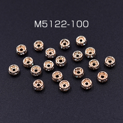 ロンデル  平型 4mm ゴールド【100ヶ】
