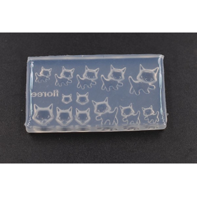 シリコンモールド レジンモールド 猫NO.2 ハンドメイド用【1ヶ】