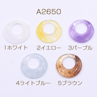 高品質樹脂パーツ 抜き正円 1穴 28mm クリア【10ヶ】