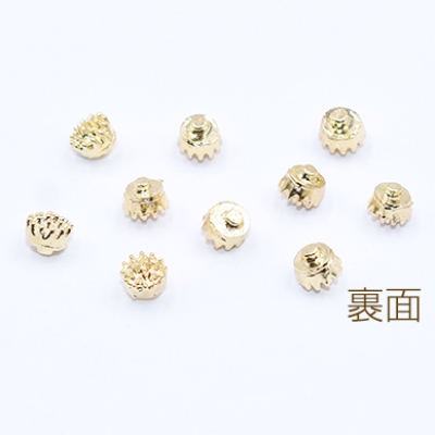 花芯パーツ フラワー つまみ細工 中心パーツ 5mm ゴールド【40ヶ】