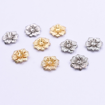 メタルフラワー 花座 No.75 ビーズキャップ 14×14mm【10ヶ】