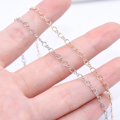 鉄製チェーン デザインチェーン ツイスト＋8の字 1:1 チェーン 2.8mm【2m】