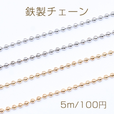 鉄製チェーン ボールチェーン 2mm【5m】