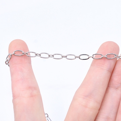 鉄製チェーン ツブシロング小判 1:1 チェーン 3.8mm【2m】