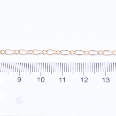 鉄製チェーン フィガロ 1:1 チェーン 2.6mm【2m】