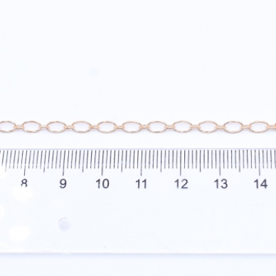 鉄製チェーン ロング小判 1:1 チェーン 3mm【2m】