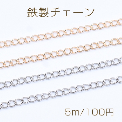 鉄製チェーン NO.2 デザインチェーン ツイスト 2.8mm【5m】