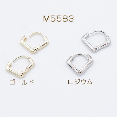 ピアス金具 デザインピアス フレンチフック 扇形 カン無し 11×13mm【2ヶ】