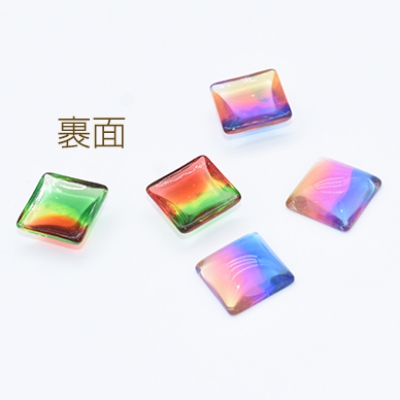 高品質樹脂カボション 三色 正方形 17×17mm【10ヶ】