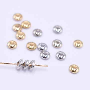 メタルビーズ ボタン 1×4mm【40ヶ】