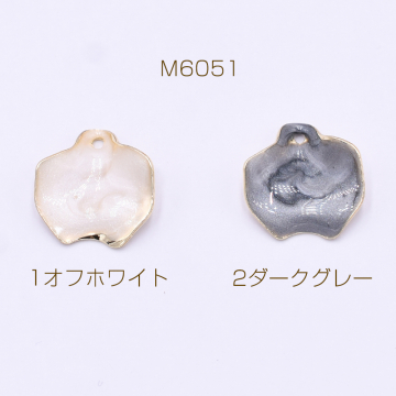 エポチャーム 花びら 1穴 15×16mm ゴールド【4ヶ】