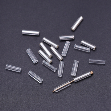 ガラスビーズ 円柱型 2.5×10mm【50g】