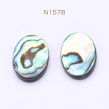 アバロンシェルビーズ オーバル 12×16mm【2ヶ】
