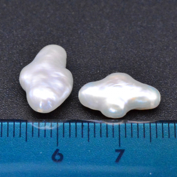 高品質淡水パールビーズ No.50 不規則型 天然素材【2ヶ】