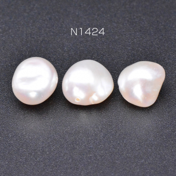 高品質淡水パールビーズ No.58 不規則型 天然素材【6ヶ】