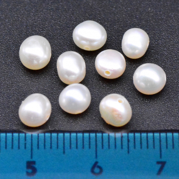 高品質淡水パールビーズ No.61 オーバル 天然素材【9ヶ】