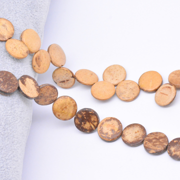 ウッドビーズ コイン型 2×15mm【1連(約25ヶ)】
