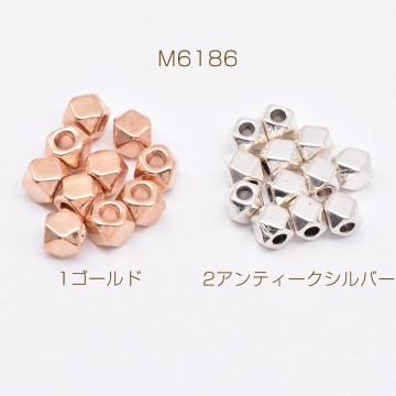 メタルビーズ ラウンドカット 3×4mm【40g(約250ヶ)】