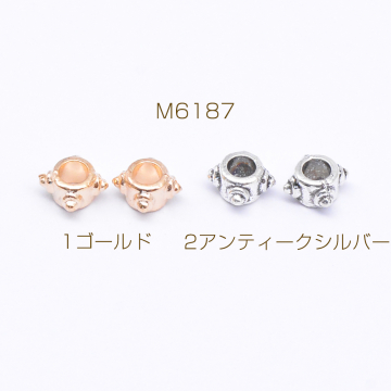 メタルビーズ デザイン 3×5mm【40g(約140ヶ)】