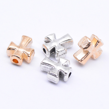 メタルビーズ 十字架 8×10mm【40g(約46ヶ)】
