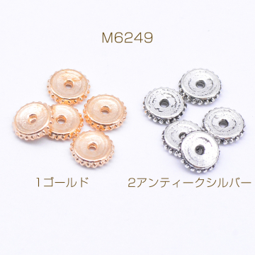 メタルビーズ 歯車型 1×6mm【40g(約215ヶ)】