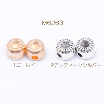 メタルビーズ ドーナツ 4×6mm【40g(約73ヶ)】