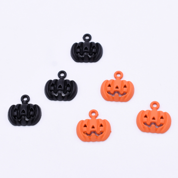 ハロウィンチャーム パンプキン 1カン 16×16mm 塗装【10ヶ】