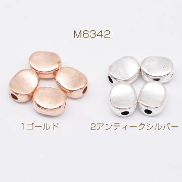 メタルビーズ オーバル 6×7mm【約40g(約82ヶ)】