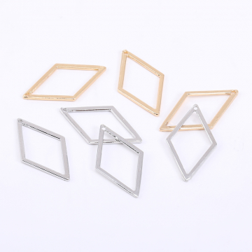 フレームチャーム 菱形 1穴 18×32mm【10ヶ】