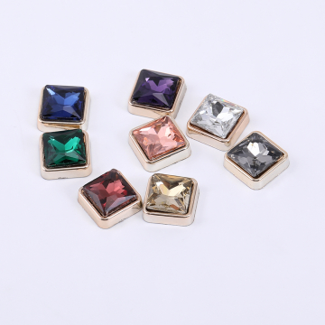 アクリル貼付けパーツ ガラスストーン貼り スクエア 10×10mm【10ヶ】