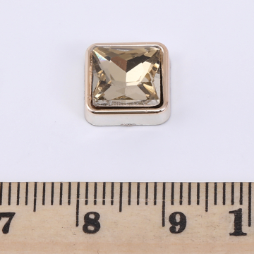 アクリル貼付けパーツ ガラスストーン貼り スクエア 10×10mm【10ヶ】