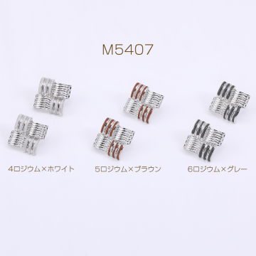 デザインチタンピアス 菱形 エポ付き 22×22mm【4ヶ】