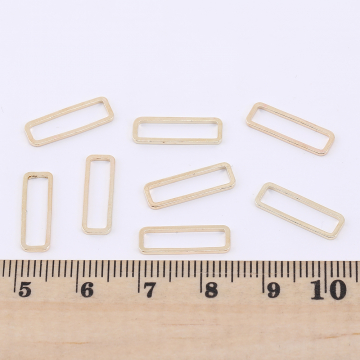 フレームチャーム 長方形 5×15mm ゴールド【30ヶ】