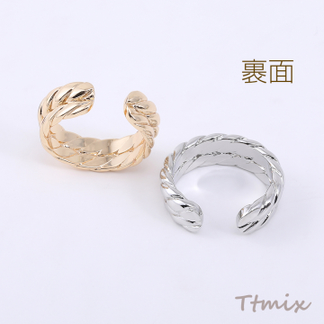 高品質デザインリング 指輪 ツイスト 5.3×22mm【1ヶ】